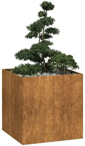 vidaXL Planter Normal metal colour, will rust over time Weathering steel