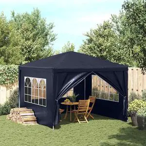 vidaXL Party Tent Outdoor Canopy Tent Patio Gazebo Sunshade for Garden Blue