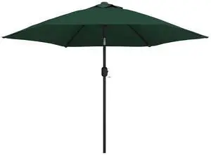 vidaXL Garden Parasol with Metal Pole 390 cm Anthracite