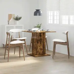 vidaXL Dining Table Kitchen Restaurant Furniture Smoked Oak Engineered Wood