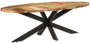 vidaXL Dining Table Solid Reclaimed Wood Home Living Room Dinner Bistro Table