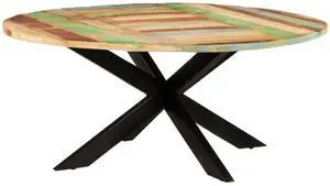 vidaXL Dining Table Kitchen Table Dining Room Dinner Table Solid Reclaimed Wood