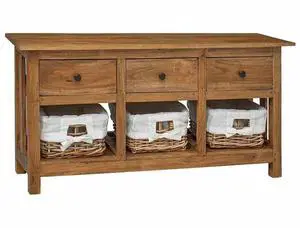 vidaXL Sideboard Buffet Console Table Dresser Cabinet Solid Mahogany Wood