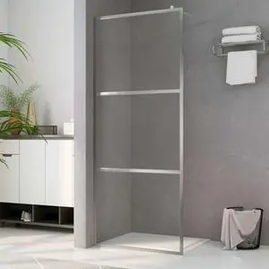 vidaXL Shower Enclosure Walk-in Shower Wall with Clear ESG Glass 55.1"x76.8"