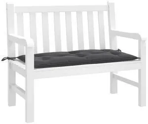 vidaXL Garden Bench Cushion Melange Anthracite 100% Polyester