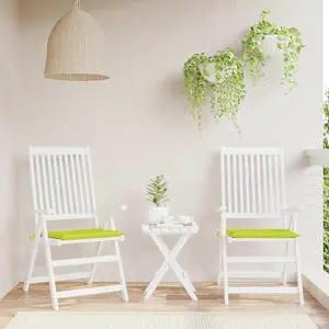 vidaXL Chair Cushion 2 Pcs Outdoor Patio Seat Cushion Bright Green Oxford Fabric