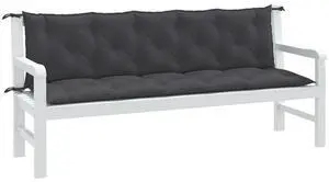 vidaXL Garden Bench Cushion Melange Anthracite 100% Polyester