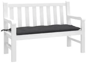vidaXL Garden Bench Cushion Melange anthracite 100% polyester Extra Thick
