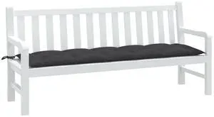 vidaXL Garden Bench Cushion Melange Anthracite Fabric (100% polyester)
