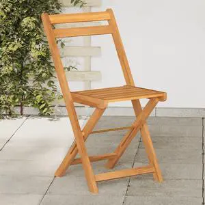 vidaXL Folding Bistro Chair Set of 6 Coffee