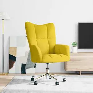 vidaXL Relaxing Chair Accent Seating Living Room Furniture Mustard Yellow Velvet