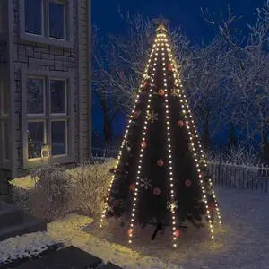 vidaXL Tree Light Xmas Tree Lights for Indoor and Outdoor LED Net Light 157.5"