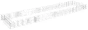 vidaXL Gabion Raised Bed Galvanized Steel 157.5"x39.4"x7.9"
