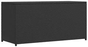 vidaXL Outdoor Storage Deck Box Chest for Patio Cushions Garden Tools Black