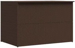 vidaXL Outdoor Storage Box Deck Box with Lid Patio Cabinet Storage Chest Brown