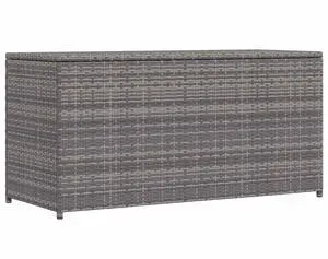 vidaXL Patio Storage Chest Deck Box with Lid Patio Cabinet Storage Chest Gray