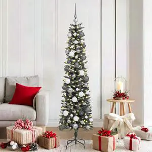vidaXL Artificial Christmas Tree with Stand Green 50.5 x 50.5 x 180 cm