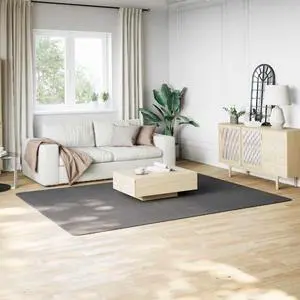 vidaXL 6.6x9 Ft Rectangular Shaggy Rugs, Fluffy Carpets with Anti-Slip Backing, Indoor Modern Plush Area Rugs for Living Room Bedroom Hallway, Easy-Maintenance Home Decor, Anthracite