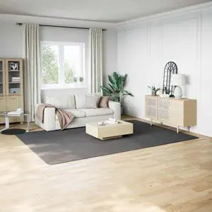 vidaXL 8x11 Ft Rectangular Shaggy Rugs, Fluffy Carpets with Anti-Slip Backing, Indoor Modern Plush Area Rugs for Living Room Bedroom Hallway, Easy-Maintenance Home Decor, Anthracite