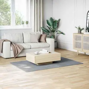 vidaXL 4x6 Ft Rectangular Shaggy Rugs, Fluffy Carpets with Anti-Slip Backing, Indoor Modern Plush Area Rugs for Living Room Bedroom Hallway, Easy-Maintenance Home Decor, Gray