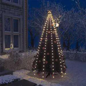 vidaXL Tree Light Xmas Tree Lights for Indoor and Outdoor LED Net Light 98.4"