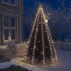 vidaXL Tree Light Xmas Tree Lights for Indoor and Outdoor LED Net Light 118.1"