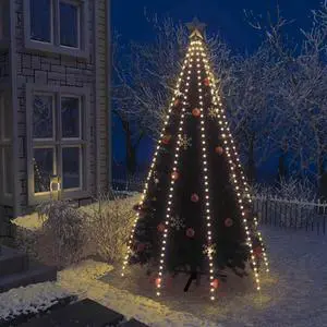 vidaXL Tree Light Xmas Tree Lights for Indoor and Outdoor LED Net Light 157.5"