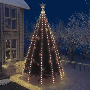 vidaXL Tree Light Xmas Tree Lights for Indoor and Outdoor LED Net Light 196.9"