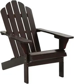 vidaXL Patio Chair Patio Adirondack Chair for Outdoor Porch Garden Wood Brown