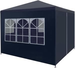 vidaXL Party Tent Outdoor Canopy Tent Patio Gazebo Sunshade for Garden Blue