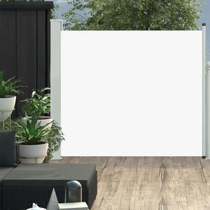 vidaXL Patio Retractable Side Awning 39.4"x118.1" Cream Privacy Screen Shade