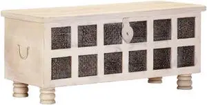 vidaXL Storage Cabinet Wooden Tool Chest with Locking System Storage Chest