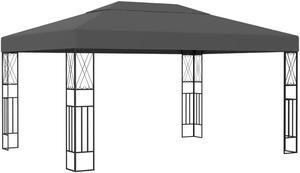 vidaXL Gazebo Patio Pavilion with Table and Benches Sun Shelter Canopy Tent