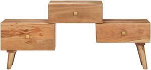 vidaXL TV Stand TV Unit Sideboard TV Console Media Cabinet Solid Acacia Wood