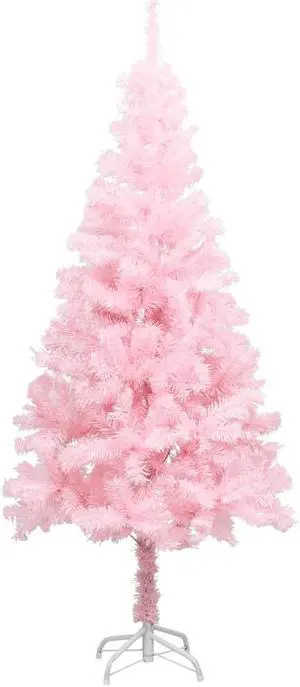 vidaXL Christmas Tree Decoration Artificial Xmas Tree with Stand Pink PVC