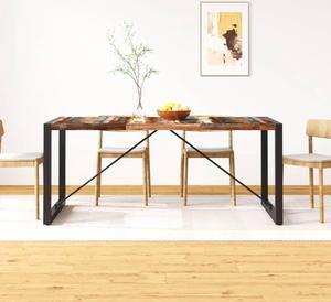 vidaXL Dining Table Solid Reclaimed Wood Vintage 70.9" Kitchen Dining Room