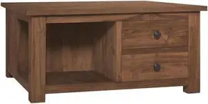 vidaXL Console Table Natural Teak Solid Teak Wood 39.4x13.8x29.5 in