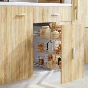 19 3-Tier Pull Out Base Cabinet Organizer (Wood)