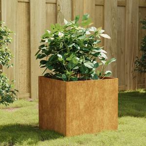 vidaXL Planter Stand Outdoor Raised Garden Bed for Vegetables Corten Steel