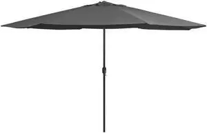 vidaXL Garden Parasol Outdoor Patio Sunshade for Garden Backyard Anthracite