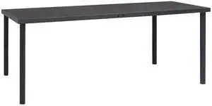 vidaXL Patio Dining Table Anthracite 74.8" Steel Garden Outdoor Furniture