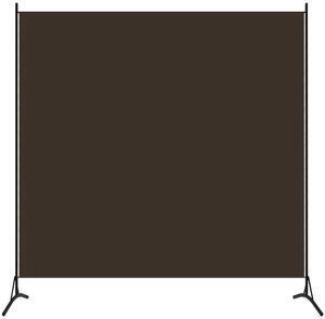 vidaXL Room Divider Folding Partition Privacy Screen for Office Brown Fabric