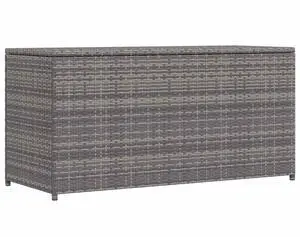 vidaXL Patio Storage Chest Deck Box with Lid Patio Cabinet Storage Chest Gray