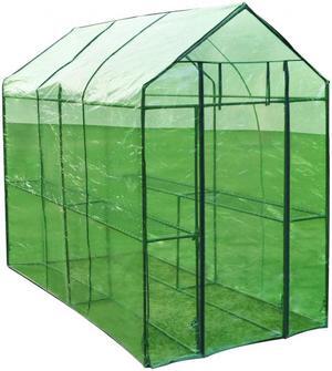 vidaXL Greenhouse Grow House Green House for Outdoor Plant Growing Steel XL