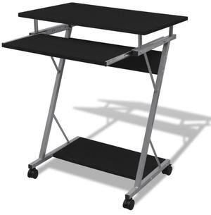 vidaXL Desk Brown Solid Acacia wood, Powder-coated steel Medium Desk