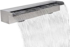 vidaXL Pool Fountain Spillway Waterfall Fountain for Garden Pond Stainless Steel