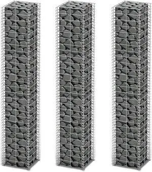 vidaXL Gabion Basket for Garden, Galvanized Steel Gabion Planter, Gabion Raised Bed, High Load Capacity, 177,2''x11,8x39,4''