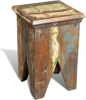 Reclaimed Wood Stool Hocker Antique Chair Reclaimed Wood Stool Hocker Antique Chair