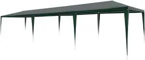 vidaXL Party Tent Outdoor Canopy Tent Patio Gazebo Marquee Sunshade PE Green