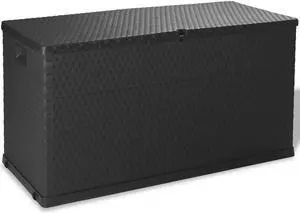 vidaXL Deckchairs Outdoor Chaise Lounge Chair Sunbed 2 Pcs Textilene Black